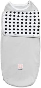 Nanit Breathing Wear Swaddle – Works with Nanit Pro Monitor to Track Breathing Motion Sensor-Free for Baby Safety, Real-Time Alerts, 100% Cotton, Size Small, 0-3 Month,Pebble grey