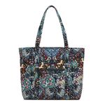 Vera Bradley Women's Cotton Vera Tote Bag Handbag, Enchantment, One Size