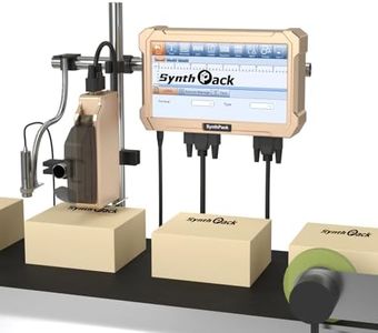 Automatic Inkjet Coding Machine for Production Line, 0.5inch/12.7mm Industrial Online Inkjet Printer with 42ml Quick-Drying Ink Cartridge for Date/Batch Number/QR Code/Barcode/Logo(1 Nozzle,SL1)