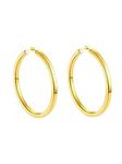 Gold Large Hoop Earrings for Women Ladies Big Open Earrings Lightweight Hypoallergenic 80MM Gold Plated