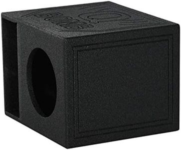 QPower QBomb QBOMB12HP Single 12" Vented Port Subwoofer Box w/ Bedliner Spray