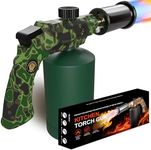 Kitchen Torch, Adjustable Cooking Torch with Built-in Igniter, Powerful BBQ & Kitchen Torches for Cooking, Searing Steak, Charcoal Starter