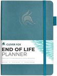 Clever Fox End of Life Planner – Final Arrangements Organizer for Beneficiary, Will Preparation, Last Wishes & Funeral Planning, A5 (Dark Teal)