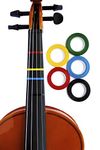 Long Beach Music Violin Fingering Tape (Red, Yellow, Blue, Green, Black)