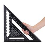 12inch Rafter Square Carpenter Square Aluminum Square Layout Tool with Black Oxide Finish