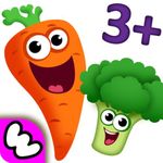 Funny Food 2 - Educational Games for Kids Toddlers in Learning Apps 4 Babies & Preschoolers! Kindergarten Game for Girls Boys 3 5 Years Old: Children Learn Smart Baby Shapes and Colors! Puzzle matching free develop fine motor skills, attention, logic