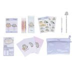 Grupo Erik Pusheen Stationery Set | Pusheen Pencil Case with A6 Notebooks, Highlighters, Sticky Notes, Paper Clips, Stickers, Pen, Pencil | Pusheen Merchandise | Pusheen Gifts