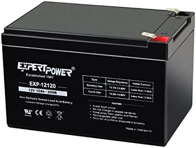 ExpertPower 12 Volt 12 Ah Rechargeable Battery With F2 Terminals || EXP12120