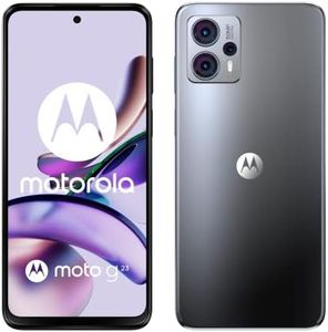 Motorola Moto (g23, 6.5 Inch 90 Hz HD+ Display, 50 MP Quad Pixel Camera, Dolby Atmos Stereo Speakers, 5000 mAh Battery, TurboPower Charging, 4/128 GB or 8/128GB, dual SIM), Matte Charcoal