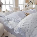 White Duvet Cover Floral Lace Duvet