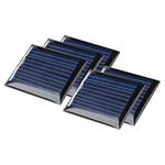 sourcingmap 5Pcs 2V 60mA Poly Mini Solar Cell Panel Module DIY for Light Toys Charger 30mm x 36mm