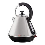 SQ Professional Gems Range Legacy Stainless Steel Cordless Electric Kettle -Portable kettle with Heat Resistant Handle - Fast Boil - LED Light Indicator -2200w 1.8Litre (Quartz)