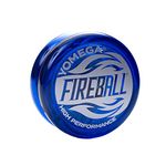 Yomega Fireball YoYo -HIGH Performance Responsive Transaxle Yoyo, Great for string tricks for advance Players to Perform Like Pros + Extra 2 yo yo Strings & 3 Month Warranty (blue)