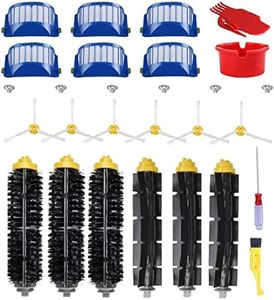 Replacement Parts for iRobot Roomba 600 Series 694 692 690 680 660 665 651 650 614 & 500 Series 595 585 564,Includ Side Brush, Bristle Brush and Flexible Beater Brush, Filter and Screw, Cleaning Tool