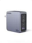 UGREEN Nexode Pro 160W USB C Charger, 4-Port PD3.1 140W GaN Charger Block Compact PPS Fast Charger for MacBook Pro M4, Pixelbook, XPS, iPad, iPhone 17 Pro Max, Galaxy S26 S25, Pixel 10, Steam Deck