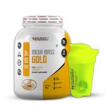 Animal Booster Nutrition Mega Mass Gold Weight Gainer, 35gm Of Protein in 90gm of Serving, For Weight Gain, Build Muscle & Fuel Energy Kesar Pista(33Servings/3KG)