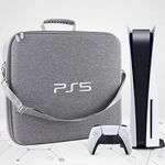 OIVO INDIA Stylish Nylon Grey Hard Carrying Storage Case for PS5 (Playstation 5 Bag) [Video Game]