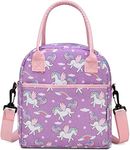 Lunch Box Bag for Girls,VASCHY Insulated Lightweight Lunch Box Tote for Little Girls School Daycare Kindergarten Unicorn