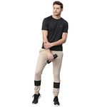 JUMP USA Men's Beige Solid Casual Joggers_Beige_X-Large