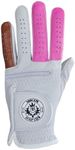 Shocker Funny Golf Glove Men’s - Golf Accessories for Men, Adult 100% Cabretta Leather White Golf Gloves with Extra Grip, Shocker Fun Mens Gag Gift, Left or Right Hand, Small to XXL Sizes