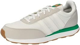 adidas Men's Sportswear Run 60s 3.0 Lifestyle Shoes, Core White/Chalk White/Court Green, US 10