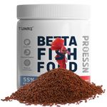 TUNAI Nutri Choice Betta Fish Food | 40G | Micro Pellets 600 Microns | Enriched with 55% Protein (600 Microns - Micro Pellets, 40G), All Life Stages