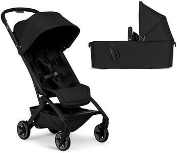 Joolz Aer2 Lightweight Travel Stroller + Cot Bundle – Newborn to Toddler, Ultra-Compact One-Hand Fold, Airplane Friendly, Lie-Flat Comfort - Space Black