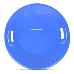 Slippery Racer Downhill Pro Saucer Disc Snow Sled, Blue