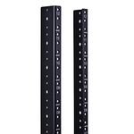 RackPath 12U Vertical Server Rack Rail Pair Kit, DIY Rack Build, 12-24 Screws x48