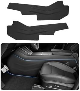 zdzywzb Front Seat Side Anti-Kick Mat for Tesla Model Y Juniper 2025 2026, Center Console Side Anti-Dirty Mats for Tesla, Waterproof & Dust Resistant Protector Cover Model Y Interior Accessories