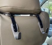 IQ Labs Headrest Hooks for Car 2 Pa