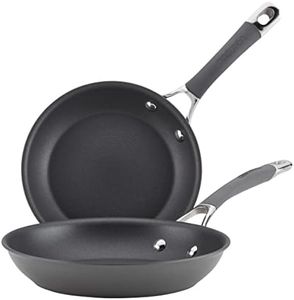 Circulon 83905 Radiance [Hard Anodized] Nonstick Frying pan Set/Skillet Set - 8.5 Inch and 10 Inch, Gray