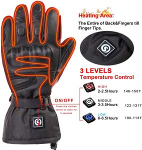 Day Wolf Heated Motorcycle Gloves – Waterproof, Rechargeable Battery