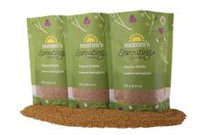 Mumm’s Sprouting Seeds – Alfalfa - Large Share Pack – Certified Organic Seed – Non-GMO – High Germination – 3 x 250 g – Resealable Bag