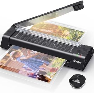 Gasbye 13-Inch Laminator Machine with Steel Paper Cutter, Thermal Cold Laminator with 13 Laminating Sheet, Corner Rounder, Jam Release Button for Home, Office, School, Teachers Use, Black