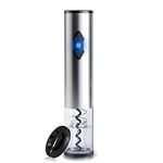 CIRCLE JOY Electric Wine Bottle Opener, Automatic Corkscrew Remover, Battery Powered Motorized Wine Puller with Lockable Foil Cutter (Batteries Not Included), Stainless Steel