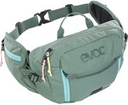 EVOC Hip Pack 3, Hip Bag (3l Capacity, Airflow Contact System, Adjustable Hip Belt, Venti Flap System, incl. 1.5l Hydration Bladder), Olive