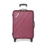 Safari Ray 77 Cms Large Check-in Polycarbonate Hardsided 4 Spinner Wheels Luggage/Suitcase/Trolley Bag (Wine Red)