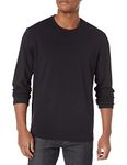 Calvin Klein Men's CK Move Tech Pique Long Sleeve Tee, Black Beauty, Large