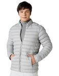 Amazon Brand - Symbol Men's Solid Full Sleeves Regular Fit Casual Jacket (AW23-SY-JK-20_Grey_3XL)