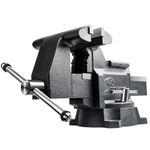 Forward CR80A 8 Inch Bench Vise Heavy Duty Vice with Anvil and 190 Degrees Swivel Base (8")