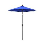 California Umbrella GSPT608117-5401 6' Round Market Umbrella, Sunbrella Pacific Blue