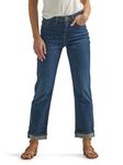 Lee Women's Mid Rise Boyfriend Jean, Inner Strength, 10