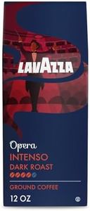 Lavazza Opera Intenso Ground Coffee 12oz Bag, Dark Roast, Bold and Balanced Taste, Intensity 4/5, Arabica and Robusta, Ideal for Drip Brewers, (Pack of 1) - Package May Vary