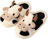 Gaolinci Cartoon Cow Cotton Slipper