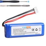 PowerTrust 3.7V 6200mAh Battery Bateria GSP1029102A Compatible with JBL Charge 3 Speaker