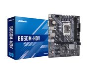 Asrock B660M-HDV, Intel B660, 1700, Micro ATX, 2 DDR4, VGA, HDMI, DP, PCIe4, 2x M.2