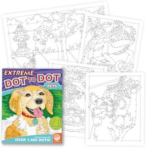 MindWare Extreme Dot to Dot Coloring Book for Kids: Pets - 32 Puzzles, Each Range from 300 to Over 1,400 dots - Ages 8 and up