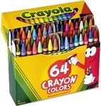 Crayons, 64 Crayons Per Box, Classi