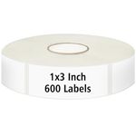 600 Blank Removable Freezer Labels with Perforation Line for Easy Distribution and Use. Waterproof and Oil-Resistant, Suitable for Food Containers, Jars, and Kitchen Organization.(1 "x 3")